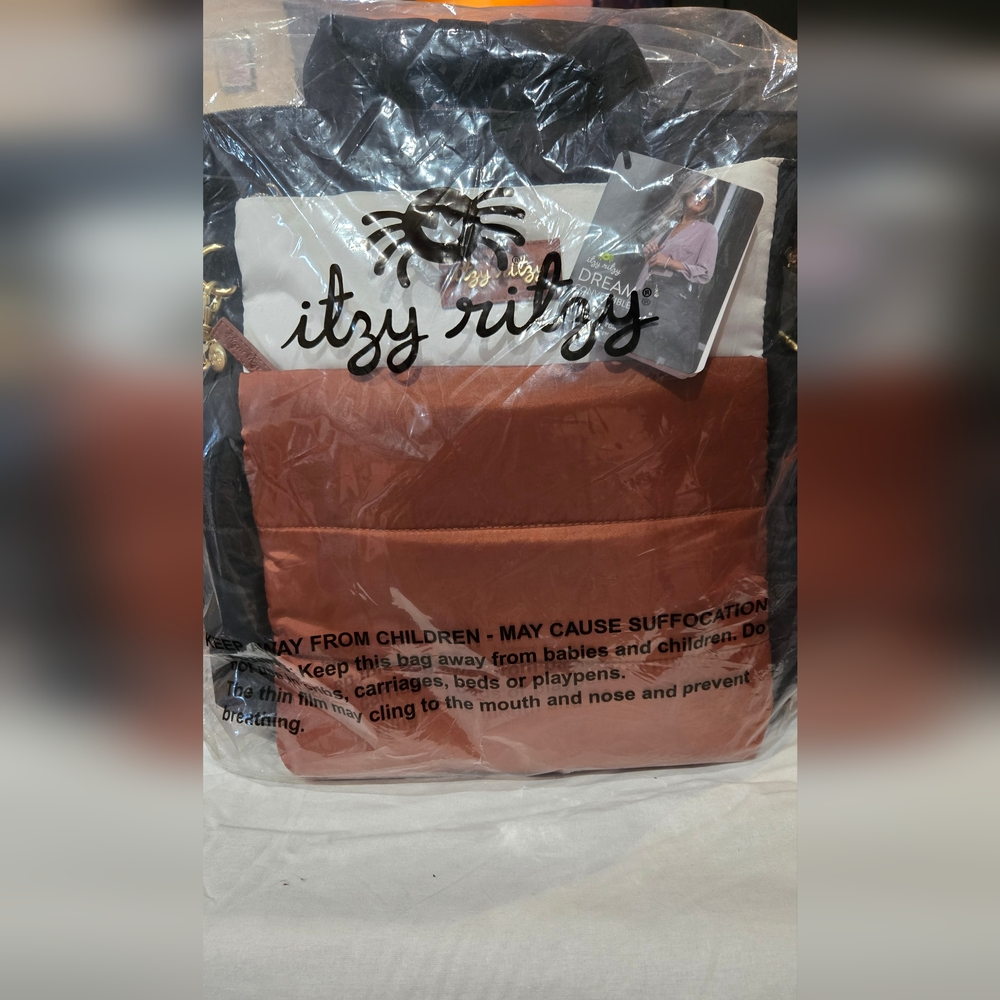 Itzy Ritzy Dream Convertible Diaper Bag - Coffee And Cream